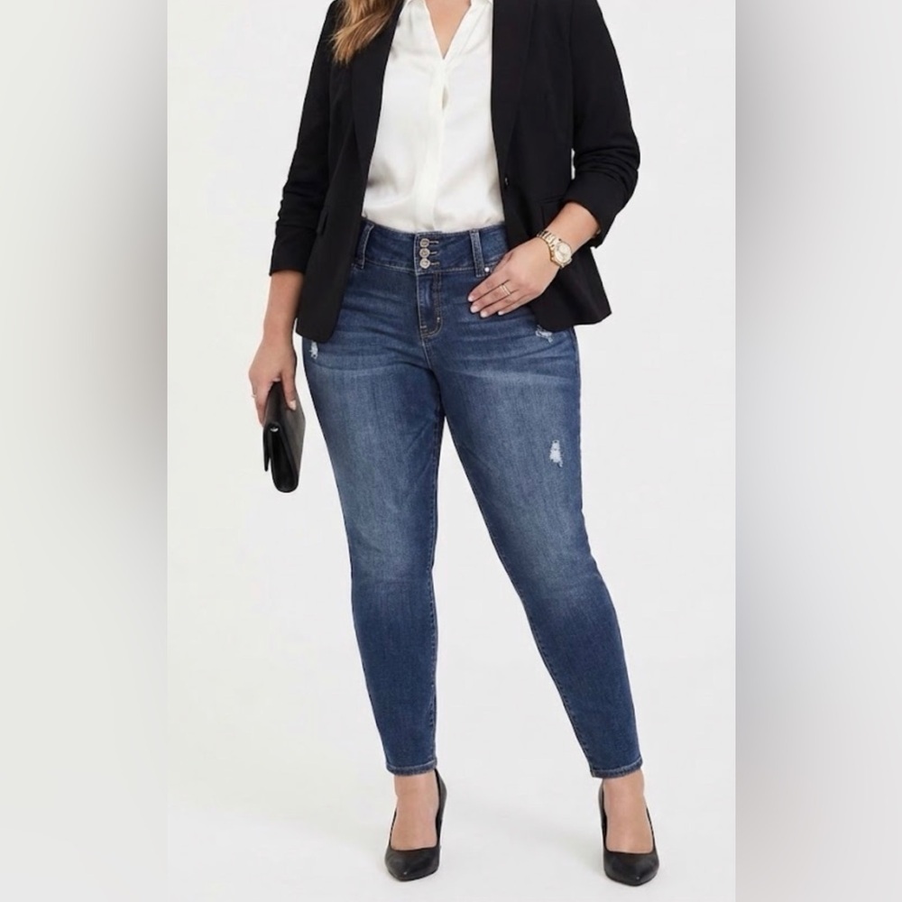 Torrid High Rise Blue Jeans